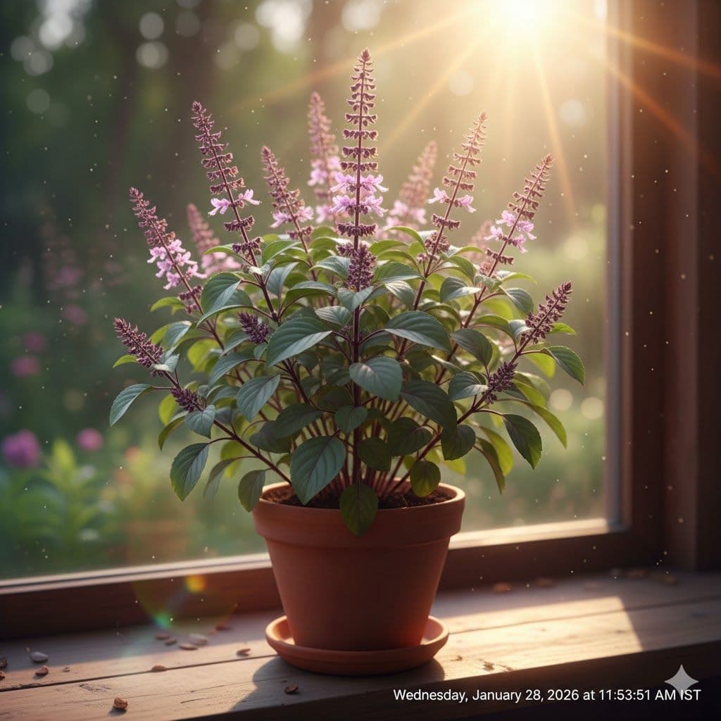 Tulsi (Flowering)